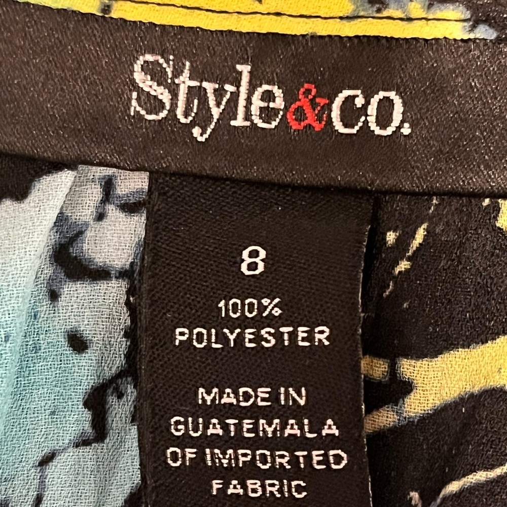 Style & CO. Crinkle Ruffle Button Down Top - Picture 6 of 7